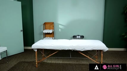 ALL GIRL MASSAGE - Hot Lesbian Threesom During Massage With MILF Aaliyah Love, And Veronica Avluv