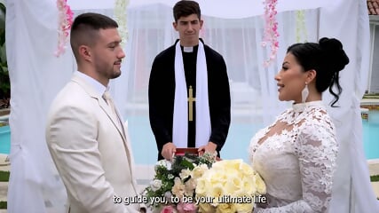 Cheating Bride Fucks The Priest On Her Wedding Day  M4r14n4 M4rt1x   Mariana Martix