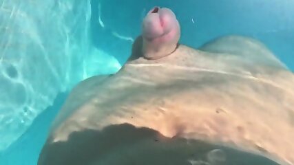 Hands Free Cumshot Swimming Pool