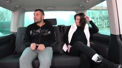 Horny Long Haired Bitch Is Taken Into The Car To Have Some Horny Fuck And Take Facial Cum - Nana Garnet