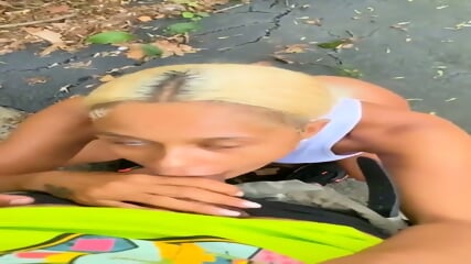 Big Ass Ebony Milf Fucked Outside