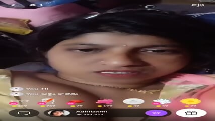 Adhilaxmi, South Indian Aunty, Showing Boobs & Pussy On 121 Tango Live ~ With FACE