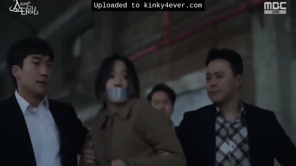 Korean Girl Gagged 03 [silver Duct Tape]