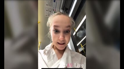 Cute Blonde Teen Flashing In Public