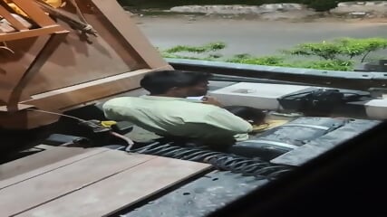 Hidden MMS! Truck Driver Viral Roadside Romance & Sex Caught By Stranger