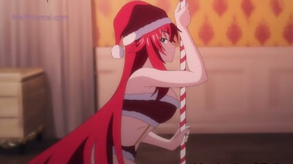 Exclusive Striptease With Deep Blowjob And Unexpected Cum Swallow (Rias X Issei)