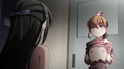 Two Horny Lesbians Masturbate Together And Kissing (Hentai Sex)
