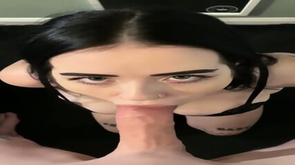 Lydia Ghost Handcuffed Blowjob Skinny