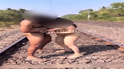 Hot Indian Couple Public Sex On Railway Track