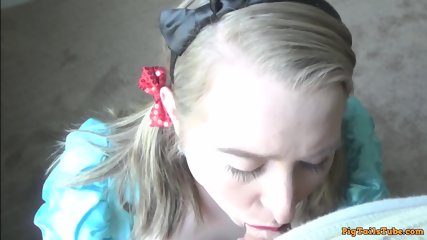 Cinderella Facialized! Her Deepthroat & Reverse Cowgirl Is Too Much To Take - Little Oral Andie