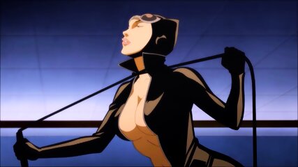 CATWOMAN STRIP CLUB Whipping HOT DANCE - DC Batman Sexy Stripper Pole Dancing, Porn Cartoon Showing Tits